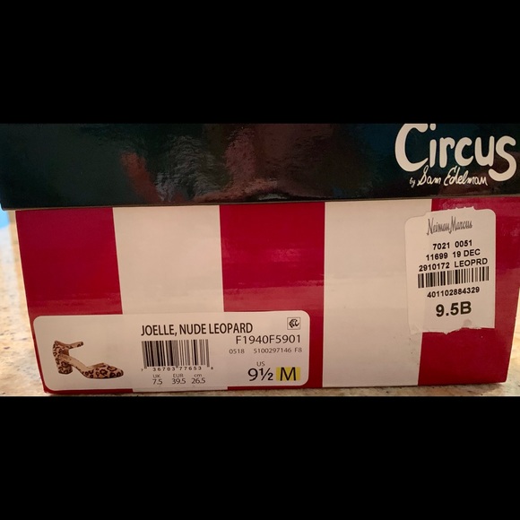 Sam Edelman - Joelle Nude Leopard Shoes Size 9.5 B - Picture 8 of 11